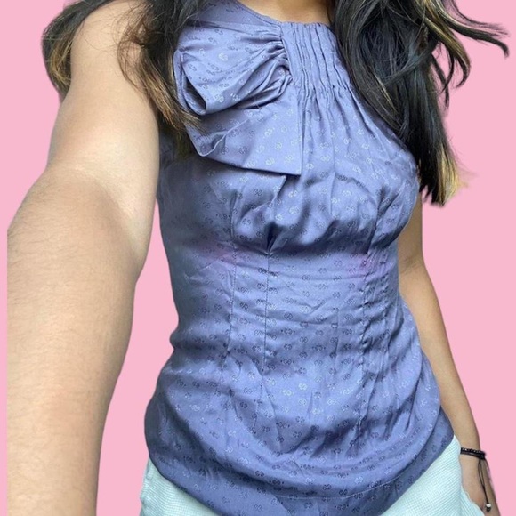 purple blouse bcbgmaxazria - Picture 1 of 4